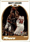 1999-00 Hoops Decade Philadelphia 76ers Basketball Card #156 Matt Geiger