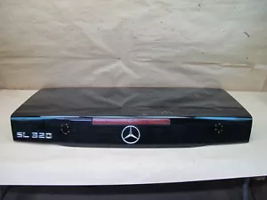 🥇90-02 MERCEDES R129 SL-CLASS REAR TRUNK DECK LID SHELL COVER PANEL BLACK OEM - Picture 1 of 18