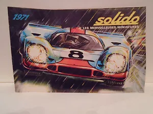1971 SOLIDO DIECAST SPIELZEUG 24 SEITEN KATALOG IN NEUWERTIGEM ZUSTAND - Bild 1 von 12