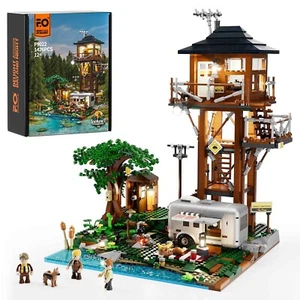 FUNWHOLE® F9022 Lookout Campground Building Set w/ Light Kit 1426pcs - AU Stock - Picture 1 of 24