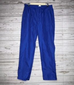 Woolrich Deadstock Vintage 80s Nylon Navy Blue Hiking Running Track Pants M - Picture 1 of 8