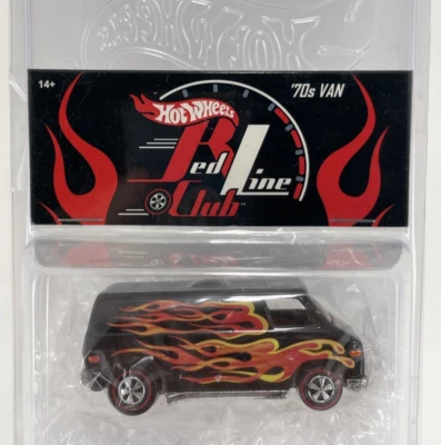 2003 hot wheels VHTF RLC Club party BLACK FLYING CUSTOMS 70s VAN bag non pink 1s - Image 1 of 3