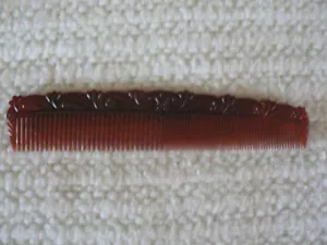 Peine para cabello de plástico marrón de colección excelente Estado - Imagen 1 de 3