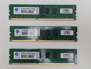 XUM 3 x 8GB Pamięć RAM DDR3-1600Mhz Desktop PC3-12800 Non-ECC 240 Pin - Zdjęcie 1 z 1