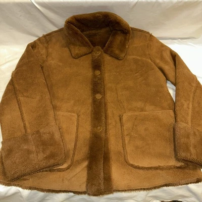 Chaqueta sintética marrón mediana Brandon Thomas para mujer Foto 1 de 4