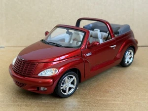 MotorMax Chrysler PT Cruiser Cabriolet, 1:18 Scale, Die Cast, 2001, Red, VGC. - Picture 1 of 7