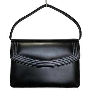 Auth Roberta di camerino - Black Leather Shoulder Bag - Picture 1 of 8