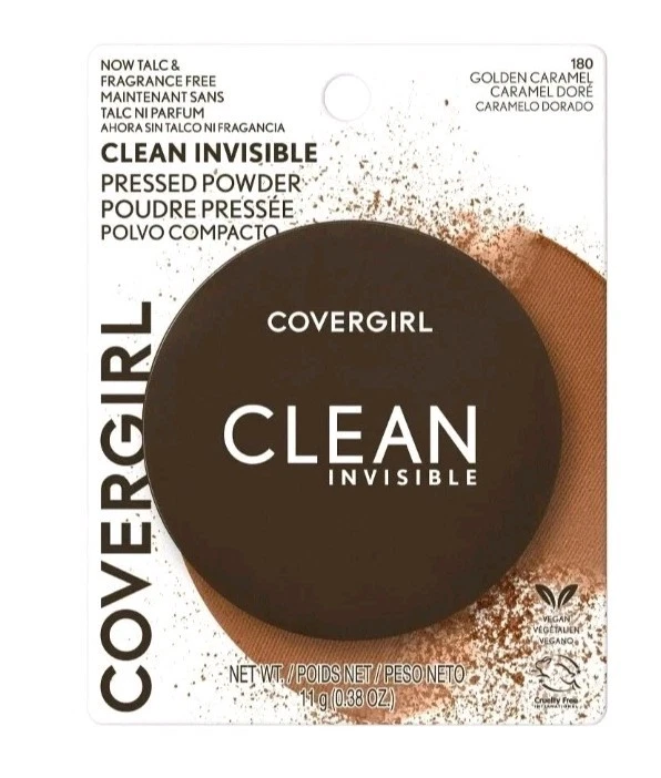 Covergirl Clean Invisible Pressed Powder, Vegan Formula, Golden Caramel 180 - Image 1 of 1