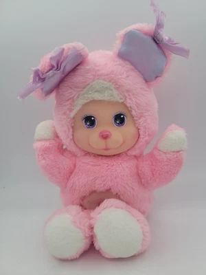 Muñeca de felpa rosa oso mascota bebé mágico vintage 1990 Mattel 12" Foto 1 de 4