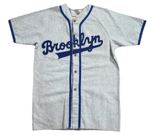 Vintage Empire Sporting Goods Brooklyn Flannel Baseball Jersey (Size M)  - Picture 1 of 4