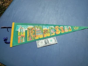 Banderín de recuerdo vintage TENNESSEE 8,5" X 26" - Imagen 1 de 14