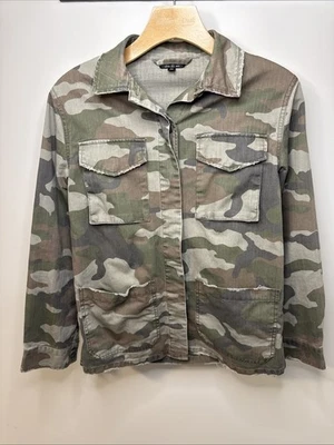 TOPSHOP 迷彩夹克迷彩实用衬衫夹克尺寸 2 Y2K — 第 1/4 张图片