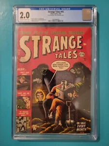 Strange Tales #15 CGC 2.0 1953 Golden Age Horror Looks Higher Grade Cvr Detached - Picture 1 of 4