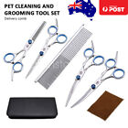 7" Professional Pet Grooming Scissors Set Dog Trimming Hair Tool Thinning Shears