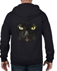 BLACK CAT FULL ZIP HOODIE - Goth Halloween Witch Cats T-shirt Witches