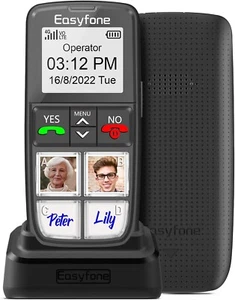 T6 4G SIM-Free Easiest-to-Use Senior Mobile Phone | 4 Large Direct Picture Dial - Picture 1 of 9