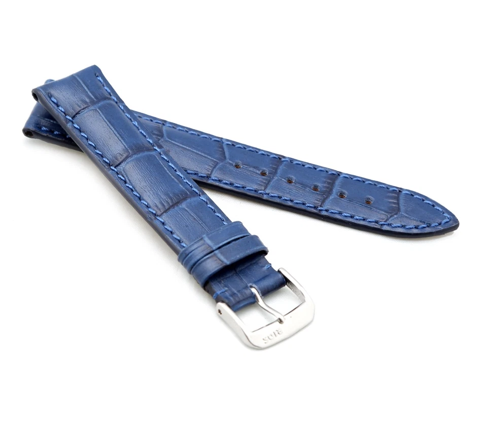 RIOS1931 Alligator Style Watch Band "Louisiana", 16-22 mm, 13 colors, new! - Image 1 of 1