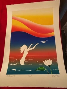 Misha Lenn, "Adieu I" Limited Edition Lithograph from an AP Edition, Hand Signed - Picture 1 of 2