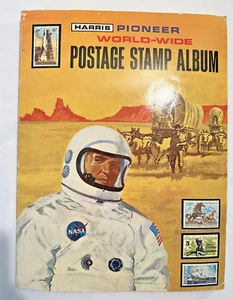1972 Harris Pioneer World--Wide Postage Stamp Album w 428 Stamps Included - Picture 1 of 5