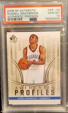 2008 SP Authentic Russell Westbrook RC Authentic Profiles #AP-49 PSA 10 Gem Mint