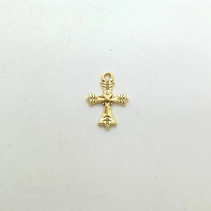 Kreuz Anhänger Gold Farben Jesus Christus Kruzifix Glaube christlich 890010 - Picture 1 of 5