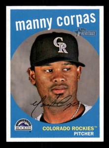 2008 Topps Heritage #472 Manny Corpas (SP/Short Print) Rockies z