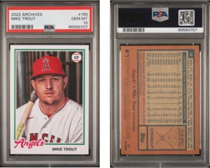 2022 Archives 1978 Topps Mike Trout #150 PSA 10 86589707 - Picture 1 of 1