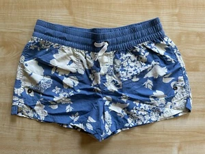 Patagonia Costa Rica Baggies Tropical Floral Shorts in Blue/White - Girl’s XL/14 - Picture 1 of 16