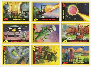 2017 TOPPS MARS ATTACKS REVENGE 110 Card Yellow Parallel Set 55 Base + 55 Pencil - Picture 1 of 2