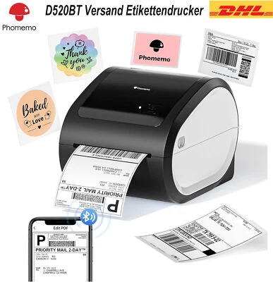 D520BT Etikettendrucker WiFi/Bluetooth/USB Versand Thermodrucker für DHL GLS DPD - Bild 1 von 4