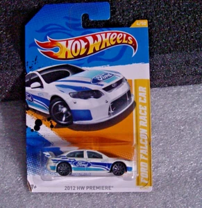 Hot Wheels 2012 HW Premiere ‘11 Ford Falcon Race Car White Sealed - Picture 1 of 3