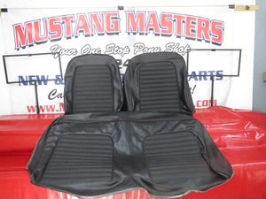 1966 Mustang "Mixed Bag" Black Standard Seat Upholstery "Choose One" UP 87 - Bild 1 von 9