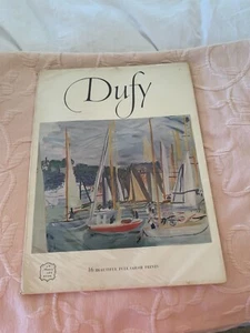 1954 Raoul Dufy Art Book By Abrams 1st Edition w/ 16 hinged Art Prints to Frame - Imagen 1 de 7