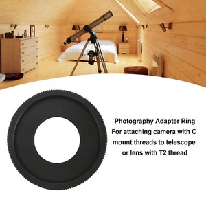 C Mount to T2 5P9866B Screw Adapter Aluminum Alloy Camera Lens Mount Adapter - Picture 1 of 12