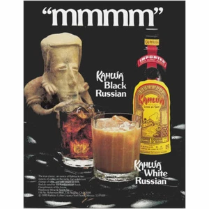 1981 Kahlua Black Russian: mmmm Vintage Print Ad - Picture 1 of 1