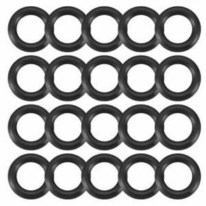 20 Stück 10 mm x 2 mm schwarz flexibel Nitrilkautschuk O-Ring Öldichtung Unterlegscheibe Tüllen - Bild 1 von 4