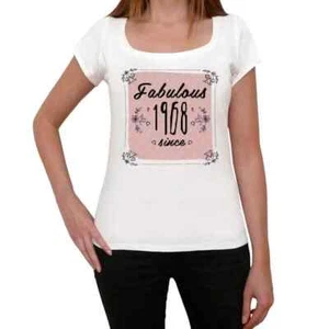 Women's Graphic T-Shirt Fabulous Woman Since 1968 56th Birthday Anniversary 56 - Picture 1 of 6