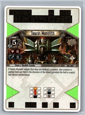 The Eye of Judgment Taurus Monolith #081 Sony PS3 Base Set 1 - Image 1 of 2