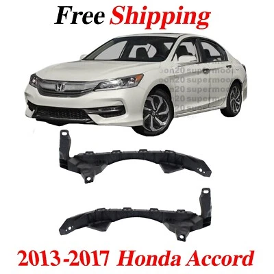 For 2013-2017 HONDA ACCORD Bumper Bracket Cover Beam Front Left & Right Side 2Pc Foto 1 de 4