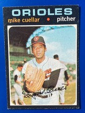 1971 topps baseball #170 Mike Cuellar Baltimore Orioles EX+
