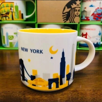 Starbucks New York City Ceramic Coffee Mug City Collection “You Are Here”Gift - Image 1 of 4