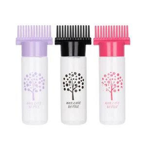 2pcs Root Comb Applicator Bottle 180ml Hair Bottle Comb Root Bottle Applicator - Picture 1 of 15