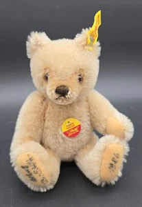 Vintage 1986 Signed Steiff Classic Mohair Open Edition Teddy Bear w Eartag - Picture 1 of 13
