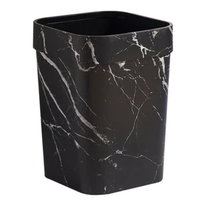 Marble Trash Can Bathroom Trash Can Retro Trash Bin Wastebasket Container Office - Picture 1 of 12