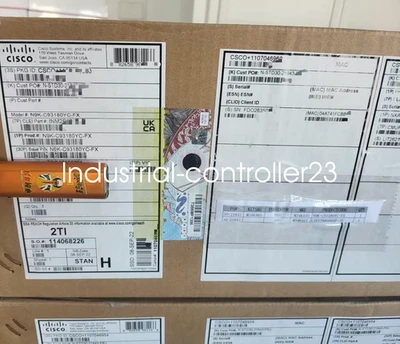 N Cisco N9K-C93180YC-FX 48p 1/10G/25G SFP, 6p 40G/100G QSFP28 FACTORY SEALED NEW - Image 1 of 2