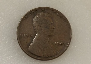1945 Lincoln Wheat Penny, No Mint Mark , “L” On Rim, Uncertified Error coin - Picture 1 of 3