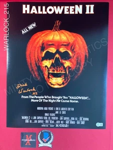 Dick Warlock signed 11x17 photo Halloween H2 Michael Myers Beckett COA Horror - Picture 1 of 2