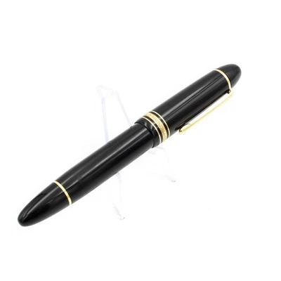 Pluma Estilográfica Montblanc Meisterstuck Nº 149 Resina Negra 18K Plumín Tapa Giratoria #X791-4 Foto 1 de 4