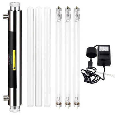 Geekpure Whole House U-V 6 GPM Water Filter System-3 UV Filter + 3 Quartz Sleeve - Image 1 of 4