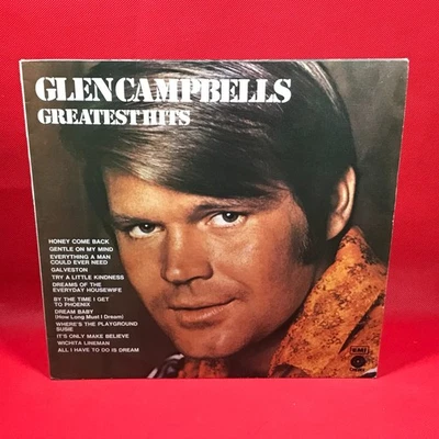 GLEN CAMPBELL Greatest Hits 1971 UK Vinyl LP Glenn Wichita Lineman best of - Image 1 of 4